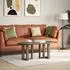 vidaXL Couchtischbeine T-Form 2 Stk. Naturstahl 28x25x(42-43)cm Stahl (4013023)