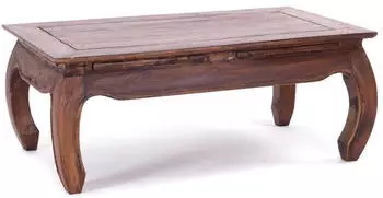 Xtradefactory Opiumtisch "East" Mahagoni Recyclingholz 100x60x41cm, hellbraun
