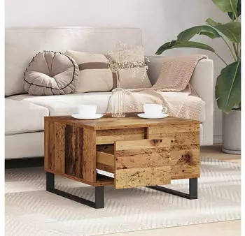 vidaXL Couchtisch Altholz 55x55x36,5cm (881663)