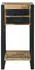 vidaXL Beistelltisch mit Regal Massivholz Mango Braun 40x40x80cm