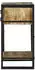 vidaXL Beistelltisch mit Regal Massivholz Mango Braun 40x40x80cm