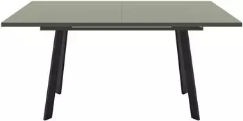 set one by Musterring Reno Esstisch mit Auszug, Glas olivgr&uuml;n glanz, 160&ndash;210x90cm (Reno Esstisch)