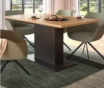Inn.Furn Home-X Esstisch Artisan Eiche/Grau ausziehbar 150&ndash;190x90cm