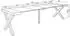 Skraut Home Ausziehbarer Konsolentisch 302x90x73cm 14 Personen Zementgrau (342_21)
