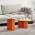 vidaXL Couchtisch 2-tlg. Massivholz Kiefer Wachsbraun (873552)