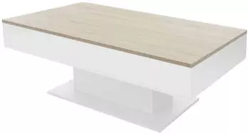ML-Design Couchtisch 2 Stauf&auml;cher Holzwerkstoff 110x60x40cm (490007753)