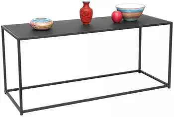 DanDiBo Couchtisch Schwarz Metall Eckig 110x50x40cm (96470)