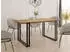 WFL GROUP Marco Esstisch ausziehbar, Lancelot Eiche, schwarze Metallbeine, 140-240x80cm (44104687)