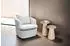 byLIVING Cone Beistelltisch Massivholz Akazie white wash, 50x40cm (73360822-0)
