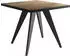 WFL GROUP Quadro Esstisch ausziehbar 100–150cm, Arvadonna Chestnut, schwarze Holzbeine