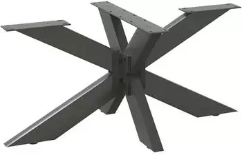 vidaXL Couchtischbein Spinnenform Anthrazit 98x58x(42-43)cm Stahl (4013110)