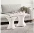 vidaXL Couchtisch 2er-Set Weiß Massivholz Kiefer (873566)