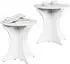 vidaXL Couchtisch 2er-Set Weiß Massivholz Kiefer (873566)