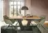 xonox.home Motion Esstisch ausziehbar 150–190x90x76cm Artisan Eiche, V-Gestell grau (X4AE3T61)