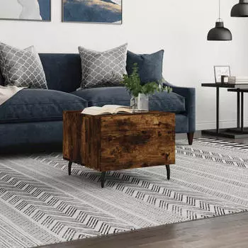 vidaXL Couchtisch Wei&szlig; 50x50x40cm Holzwerkstoff (829428)