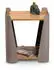 M2 Kollektion Sandro 3 Beistelltisch mit Rollen und Ablage, Eiche Dekor, 40x48x40cm (408705)