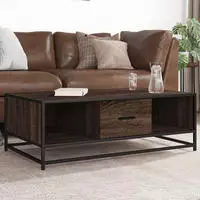 vidaXL Couchtisch Sonoma-Eiche 100x57x35 cm Holzwerkstoff und Metall