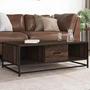 vidaXL Couchtisch Sonoma-Eiche 100x57x35cm Holzwerkstoff & Metall (848760)