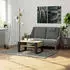 Akord Furniture Factory DOMI Couchtisch 92x53x45cm, Sonoma Eiche / Schwarz
