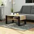 Akord Furniture Factory DOMI Couchtisch 92x53x45cm, Sonoma Eiche / Schwarz