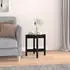 vidaXL Couchtisch Schwarz Ø42,5x45cm Massivholz Kiefer (822316)