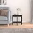 vidaXL Couchtisch Schwarz Ø42,5x45cm Massivholz Kiefer (822316)