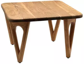 Wohnling Couchtisch Akazie Massivholz, quadratisch, 60x60x40cm (WL7.594)