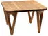 Wohnling Couchtisch Akazie Massivholz, quadratisch, 60x60x40cm (WL7.594)