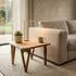 Wohnling Couchtisch Akazie Massivholz, quadratisch, 60x60x40cm (WL7.594)