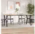 vidaXL Esstisch Y-Gestell 200x100x75cm Massivholz Kiefer und Stahl