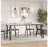 vidaXL Esstisch Y-Gestell 200x100x75cm Massivholz Kiefer und Stahl