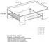 Vladon Clip Couchtisch mit Glasplatte, 2 Seitenfächer, Weiß matt/Eiche Natur, 118x37x60cm (50005696)
