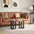 vidaXL Couchtischbeine T-Form 2 Stk. Stahl schwarz 38x25x(42-43)cm (4013024)