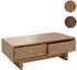 Mendler HWC-O33 Couchtisch 2 Schubladen 2 Fächer Melamin Ulme Natur 120x60x40cm (111906)