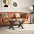 vidaXL Couchtischbeine X-Form 2 Stk. Naturstahl 70x(42-43)cm (4012967)
