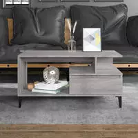 vidaXL Couchtisch Grau Sonoma 90x49x45 cm Holzwerkstoff