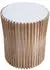 MCW MCW-N31 Beistelltisch Tanne Holz rund Ø51cm natur-weiß (93151)