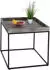 Mendler HWC-K71 Beistelltisch Paulownia-Holz Metall 60x60x60cm dunkelgrau (96858)