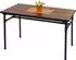 Mendler HWC-H10b Bistrotisch Industrial Metall Ulme schwarz-braun 120x70cm (72486)