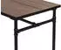 Mendler HWC-H10b Bistrotisch Industrial Metall Ulme schwarz-braun 120x70cm (72486)