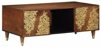vidaXL Couchtisch Massivholz Mango Honigbraun 100x54x40cm (4018748)
