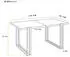 WFL GROUP Marco Esstisch ausziehbar Loft-Stil schwarze Metallbeine 120-220cm (Craft Eiche)