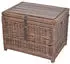 Moebel Direkt Online Ashton Couchtisch Rattan/Akazie mit Stauraum, rechteckig, beige