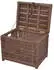 Moebel Direkt Online Ashton Couchtisch Rattan/Akazie mit Stauraum, rechteckig, beige