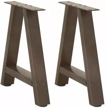 vidaXL Couchtischbeine A-Form, 2 Stk., 50x(42-43)cm, Stahl (4012835)