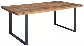Massivmoebel24 Montreux Esstisch Wild-/Zerreiche 160x90x76cm natur ge&ouml;lt (48-106-100-0013)