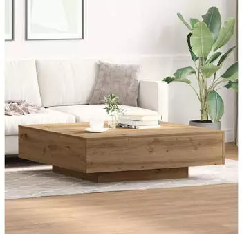 vidaXL Couchtisch Artisan-Eiche 100x100x31cm Holzwerkstoff (863004)