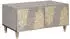 vidaXL Couchtisch Grau 80x50x40cm Massives Mangoholz (4018777)