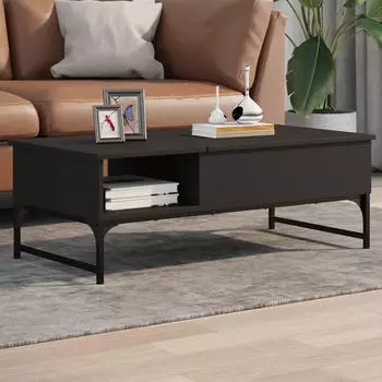 vidaXL Couchtisch Grau Sonoma 100x50x35cm Holzwerkstoff und Metall