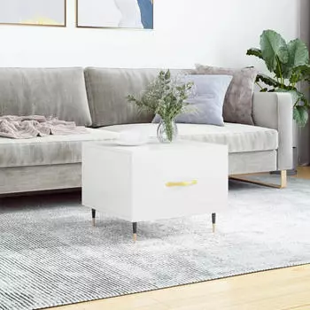 vidaXL Couchtisch Rauchige Eiche 50x50x40cm Holzwerkstoff (829358)